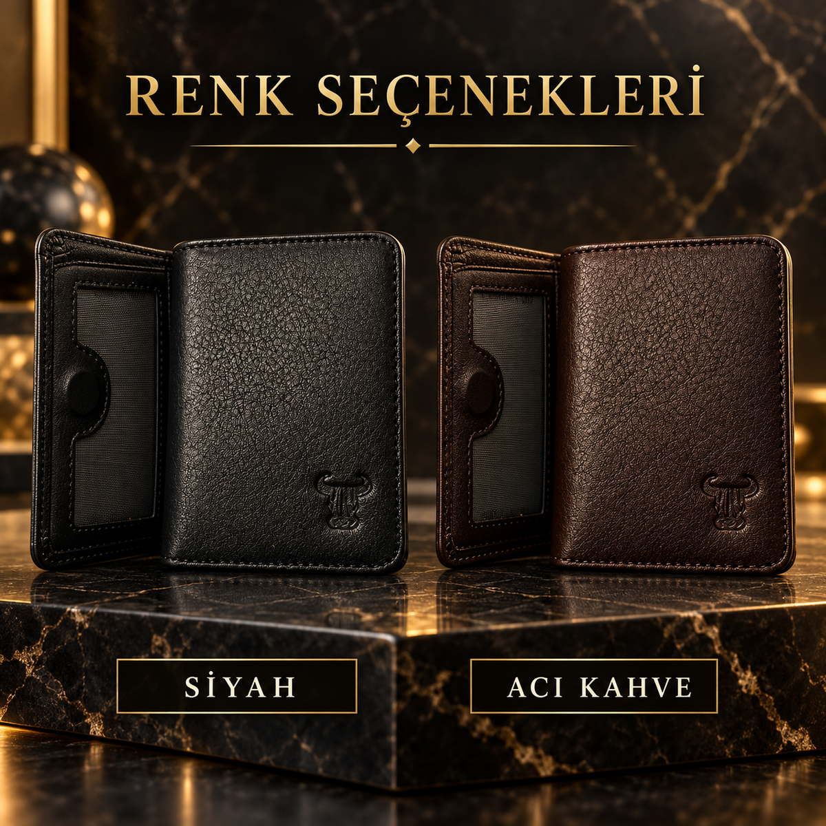 Stokholm - Hakiki Deri Mıknatıslı Cüzdan