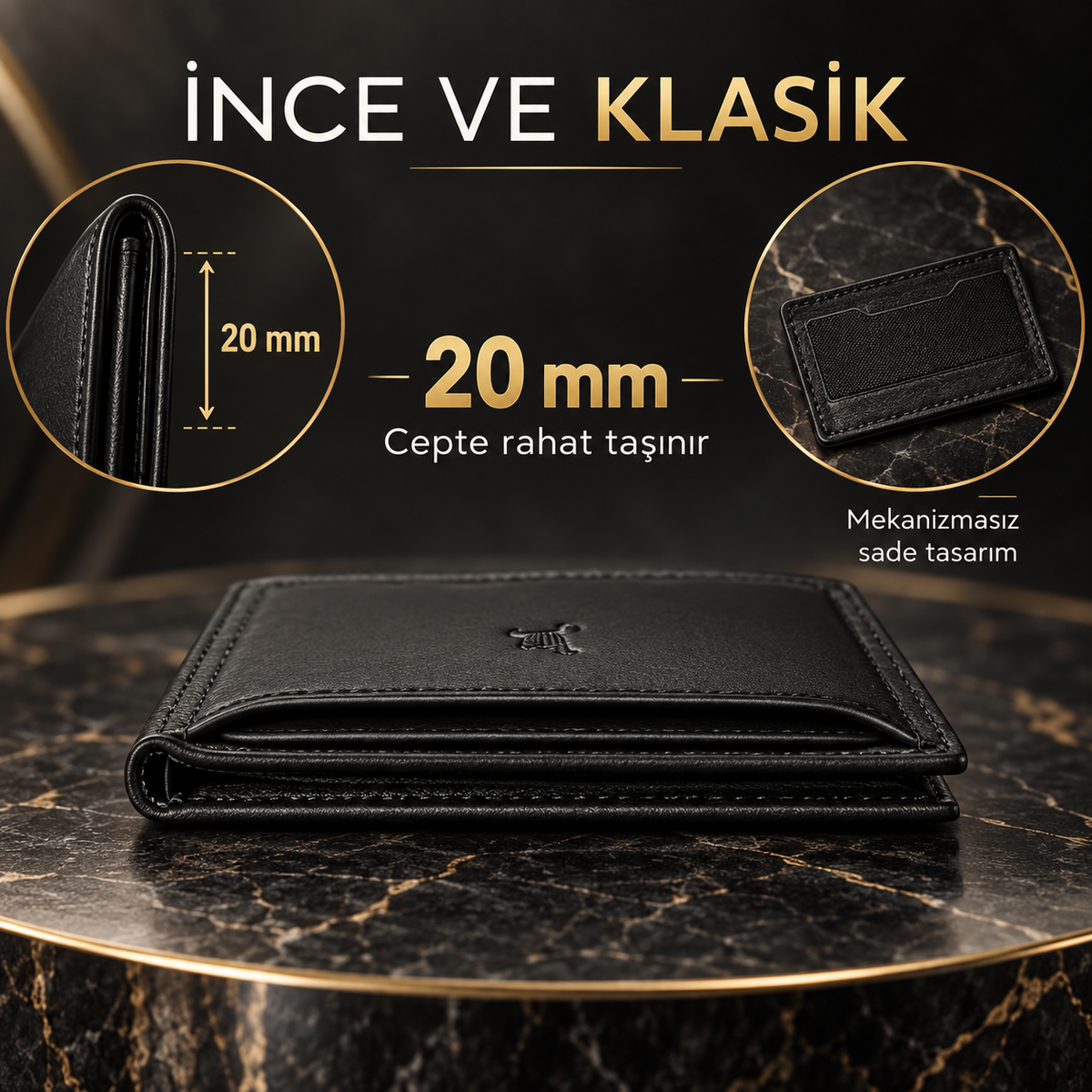 Vancouver - Hakiki Deri Klasik Cüzdan